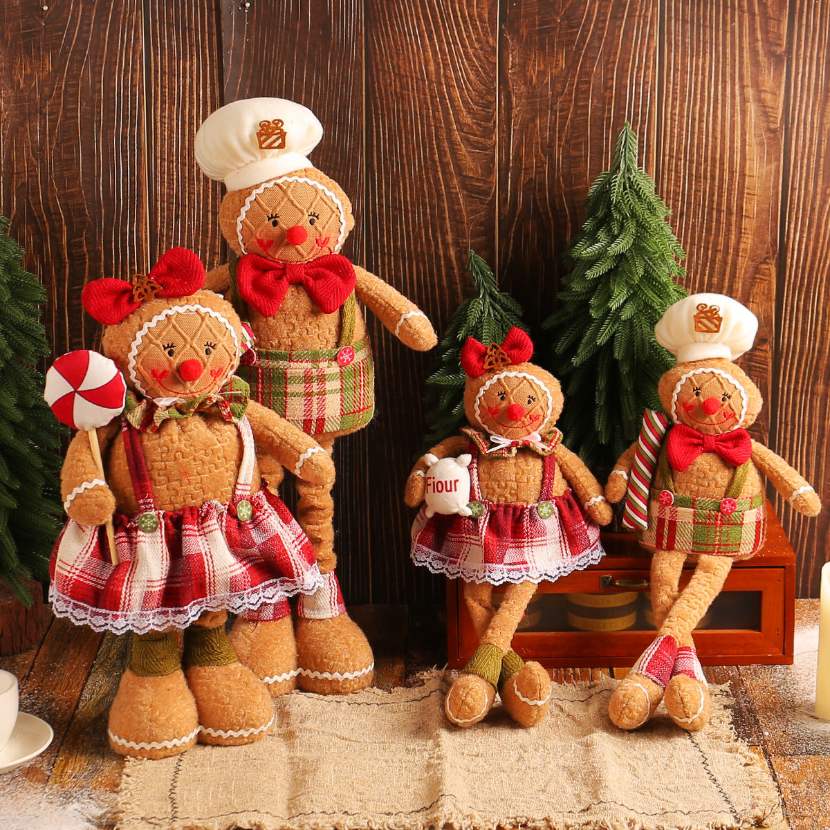 Christmas Gingerbread Man Doll Series: Ornaments & Tabletop Decor
