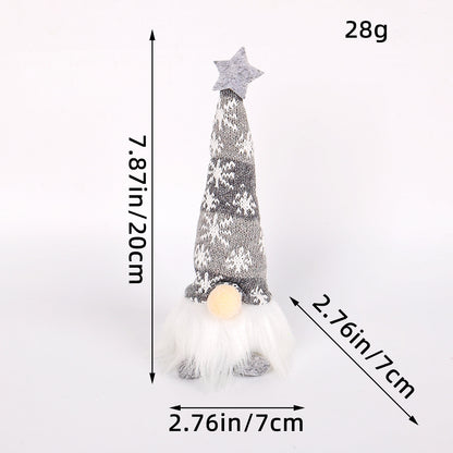 Christmas Glowing Faceless Gnome: Rudolph Doll Figurine