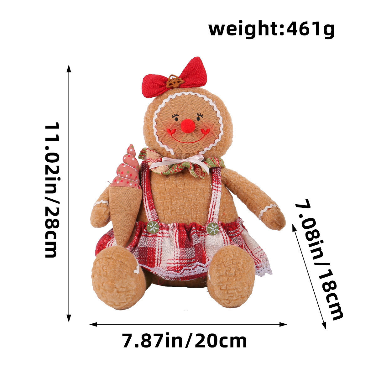 Christmas Gingerbread Man Doll Series: Ornaments & Tabletop Decor