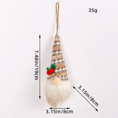 Christmas Glowing Faceless Gnome: Rudolph Doll Figurine