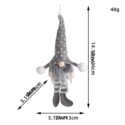 Christmas Glowing Faceless Gnome: Rudolph Doll Figurine