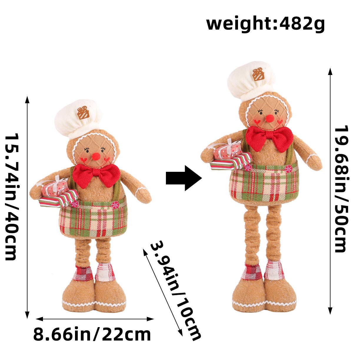 Christmas Gingerbread Man Doll Series: Ornaments & Tabletop Decor