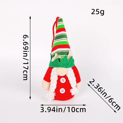 Christmas Glowing Faceless Gnome: Rudolph Doll Figurine