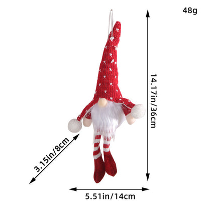 Christmas Glowing Faceless Gnome: Rudolph Doll Figurine