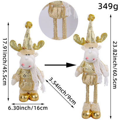 Festive Christmas Retractable Standing Doll