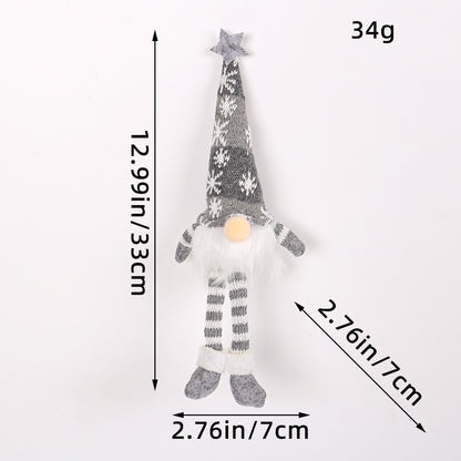 Christmas Glowing Faceless Gnome: Rudolph Doll Figurine