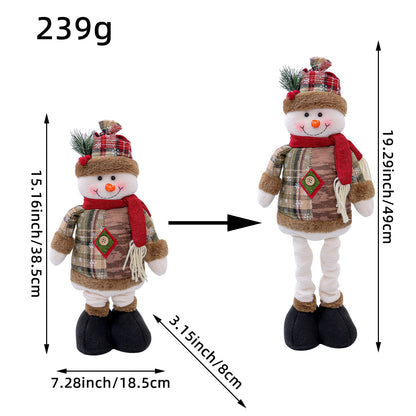Festive Christmas Retractable Standing Doll