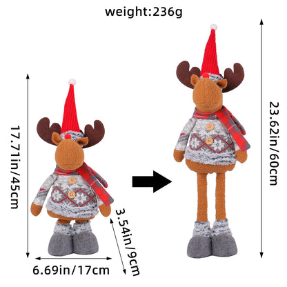 Festive Christmas Retractable Standing Doll