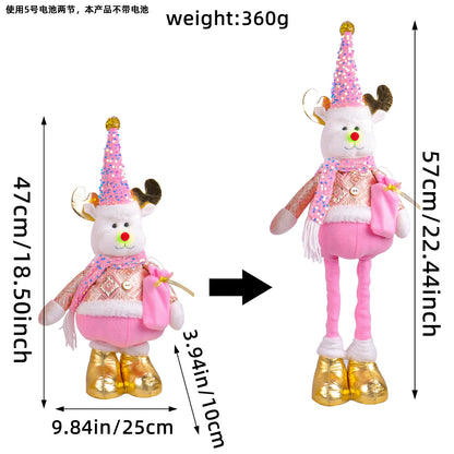 Festive Christmas Retractable Standing Doll