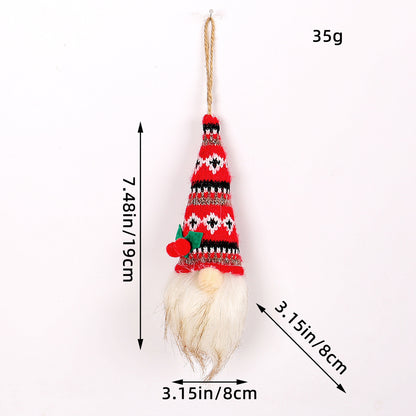 Christmas Glowing Faceless Gnome: Rudolph Doll Figurine