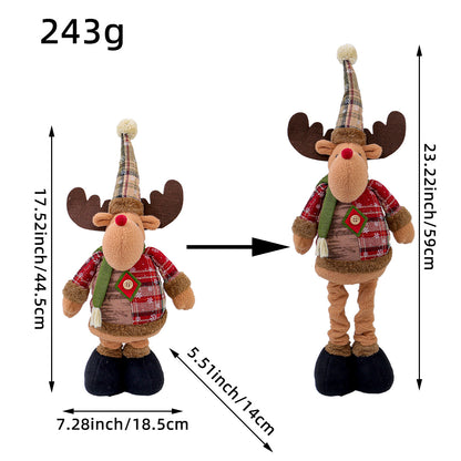 Festive Christmas Retractable Standing Doll