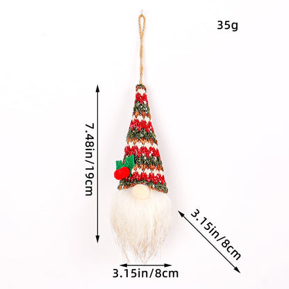 Christmas Glowing Faceless Gnome: Rudolph Doll Figurine