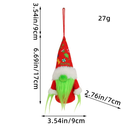 Christmas Glowing Faceless Gnome: Rudolph Doll Figurine