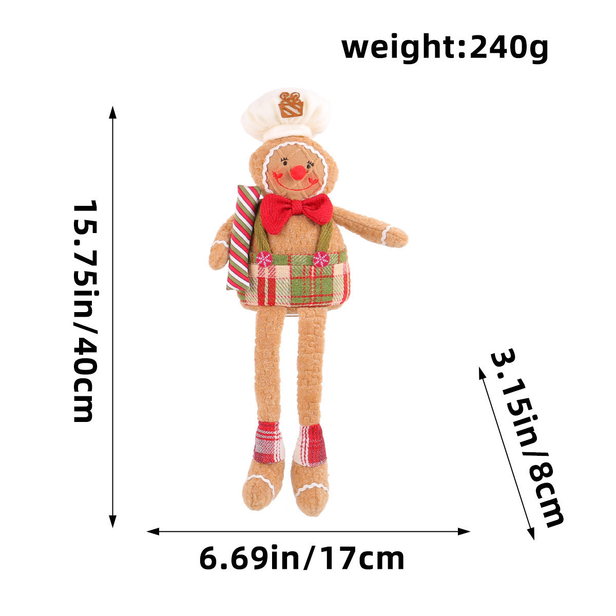Christmas Gingerbread Man Doll Series: Ornaments & Tabletop Decor