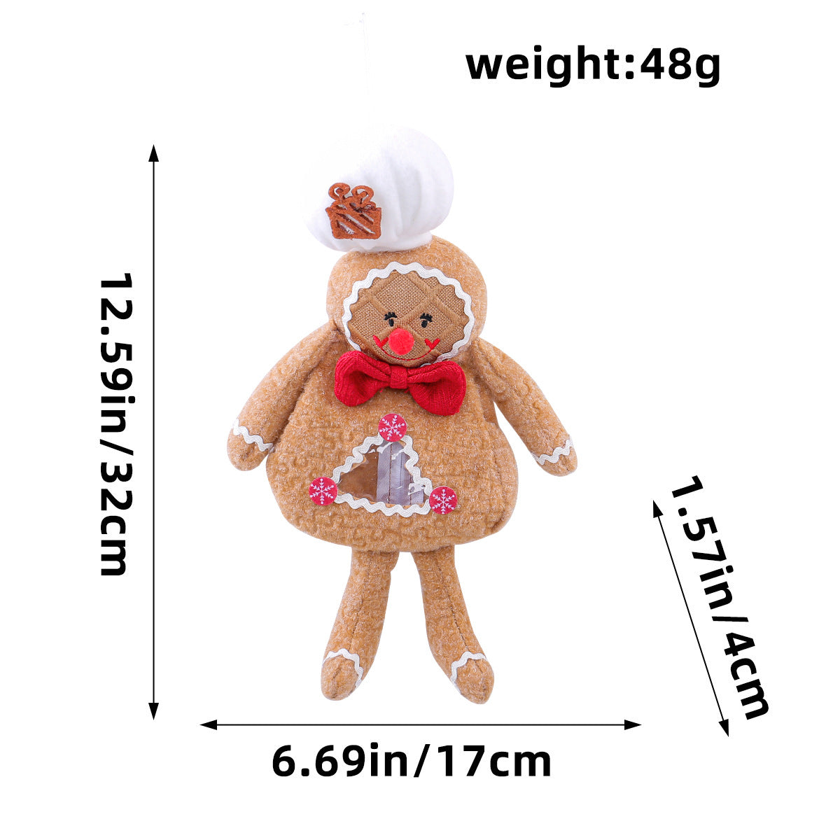 Christmas Gingerbread Man Doll Series: Ornaments & Tabletop Decor