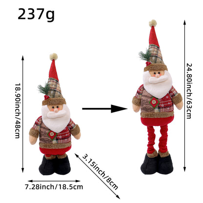 Festive Christmas Retractable Standing Doll