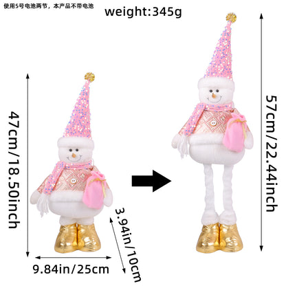 Festive Christmas Retractable Standing Doll