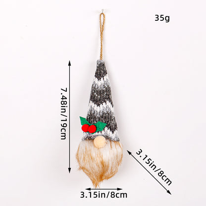 Christmas Glowing Faceless Gnome: Rudolph Doll Figurine