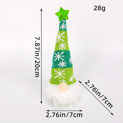 Christmas Glowing Faceless Gnome: Rudolph Doll Figurine