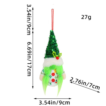 Christmas Glowing Faceless Gnome: Rudolph Doll Figurine